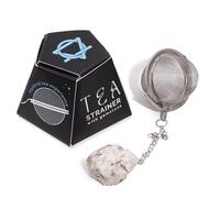 Raw Crystal Gemstone Tea Strainer - Raw Crystal Gemstone Tea Strainer - Rainbow Moonstone