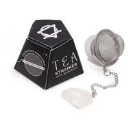Raw Crystal Gemstone Tea Strainer - Rock Quartz, Unique & Elegant