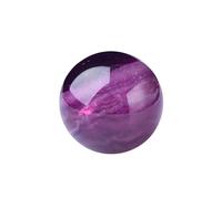 Raw Crystal Purple Fluorite Quartz Ball,30mm Gemstone Stone