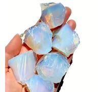 Raw Crystal Quartz Opalite Healing Stone Rough Opal Stone Third Eye Stone,Random 5pcs