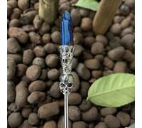 Raw Crystal Skull Head Skull Hair Stick Accessories Hairpin Scarf Pin Gothic New Year Gift (Color : FZ-14-01)