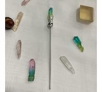 Raw Crystal Skull Head Skull Hair Stick Accessories Hairpin Scarf Pin Gothic New Year Gift (Color : FZ-14-06)
