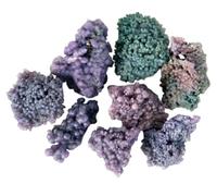Raw Crystals Natural Grape Agate Mineral Specimen Stones Quartz Gemstones