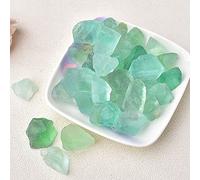 Raw Crystals Stone Minerals Amethyst Rose Quartz Irregular Shape Rough Rock Stone Aquarium Decoration (Color : Green Fluorite, Size : 50g)