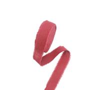 Raw Edge Ribbon, Red, 2cm X 9 Meters
