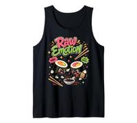Raw Emotion Sushi Lovers Funny Design Tank Top