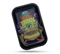 RAW Ethereal Monster Small Rolling Tray - 11" x 7" - Elegant and Sleek Cigarette Rolling Tray with Smooth Rounded Edges