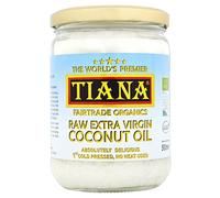 TIANA® Fairtrade Organics Raw Extra Virgin Coconut Oil, Voted UK no.1 for Skin, Hair and Cooking. 500ml Pack of 1