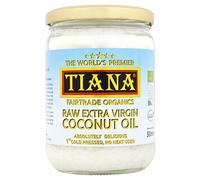 Raw Extra Virgin Coconut Oil 500ml (Pack of 2) - Organic, First Cold-Pressed & Unrefined - Pure Coconut Oil for Cooking, Skin & Hair - Vegan, Keto & Fairtrade - TIANA