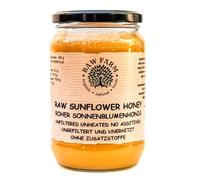 Raw Farm - Pure Raw Sunflower Honey 900 g - Unfiltered, Unheated, Unprocessed, Cold-Extracted - Rich in Enzymes & Pollen, Straight from RAW FARM Bee hives