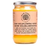 Raw Farm - Pure Raw Wildflowers Honey 900 g - Unfiltered, Unheated, Unprocessed, Cold-Extracted - Rich in Enzymes & Pollen, Straight from RAW FARM Bee hives