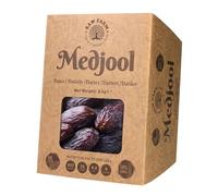 Raw Farm - Raw Fresh Medjool Dates With Pits 1 kg - Large Size, Naturally Sweet & Juicy, No Added Sugar, Preservatives or Additives, Premium Quality Vegan Snack