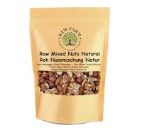 Raw Farm -Raw Mixed Nuts 1 kg - Hazelnut, Almond, Cashew & Walnut Kernels | Unsalted & Unroasted | Ideal for Diets Healthy Vegan Snack & Baking Mix | Non-GMO, Resealable Bag, Free from Gluten & Soya