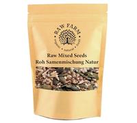 Raw Farm - Raw Seeds Mix 1 kg - Pumpkin, Sunflower Kernels, Flaxseed, Pine Nuts & Hemp Seeds - Gluten & Soya Free - High in Fibre & Protein - Ideal for Smoothies, Salads, Baking & Snacking