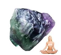 Raw Fluorite, Functional - Functional Portable Modern Rainbow Compact, Crystals Crystal Rock, Healing Reiki Jewelry Making Home | Multipurpose Outdoor Indoor Utility