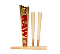 RAW Gold Ethereal King Size Pre-Rolled Cones, Sell by Vastu (1 Pack - 3 Cones)