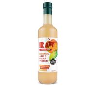 Raw Health Organic Cider Vinegar Unpasteurised with Mother 500 ml, Pack of 6 - Certified Organic, Unfiltered, Raw Apple Cider Vinegar