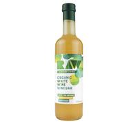 Raw Health Vibrant Living Organic White Wine Vinegar with The Mother, 500 ml