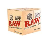 RAW Hemp Wick, 76 meter packs, Natural Beeswax, FLAME_WICK