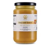 Raw Honey with Turmeric 100% Natural | Unpasteurised Superblend | Pure, Unfiltered Honey Infused with Turmeric