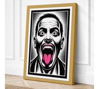 Raw Intensity Expressionism Canvas Wall Art Print 24x16 Inch