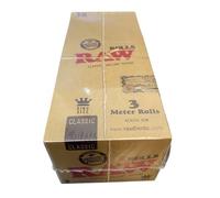 RAW King Size Classic Natural UNREFINED Rolling Papers - 24 Rolls by Trendz