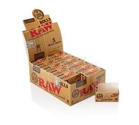 RAW King Size Classic Rolls 3 Meters - Natural UNREFINED Rolling Papers - 6 Rolls (6)