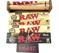 Raw King Size Rolling Machine with Rolling Papers and Tips