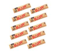RAW King Size Rolling Paper | 10 Pack Bundle | 32 x 10 | 350pc | Unbleached Rolling Papers | Slim Papers