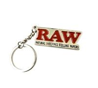 RAW - Metal key ring - Metal keychain - 1 unit, gold, 50x20mm