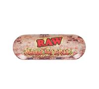 Raw Metal Skateboard Design Rolling Tray - 42cm - Natural Way