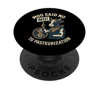 Raw Milk Drink Raw Milk Farm-Fresh Dairy Revolution Freedom PopSockets Adhesive PopGrip