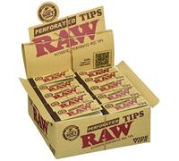 Raw Natural Hemp & Cotton Rolling Tips, Wide Tips (Pack of 50Tips) Full Sealed Box