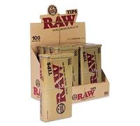 RAW Natural Unrefined 100 Tip Pre-Rolled Tin - (6)