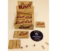 RAW NATURAL UNREFINED PRE-ROLLED TIPS - 6 PACKS(21 TIPS EACH) BY TRENDZ