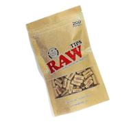 RAW NATURAL UNREFINED PRE-ROLLED TIPS - BAG OF 200