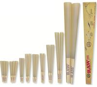 RAW Natural Unrefined Rolling Papers - 20 Stage Rawket Launcher - 20 Cones Variety Pack