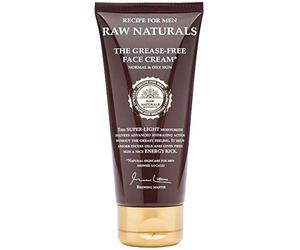 Raw Naturals GREASE-FREE FACE CREAM | Naturally light men’s face cream | Advanced hydration without excess fat | Natural product from your local Swedish Skincare Microbrewery | 100ml