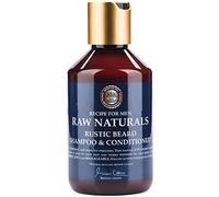 Raw Naturals RUSTIC BEARD SHAMPOO & CONDITIONER | Natural Beard Wash with cleansing apple & hop extract | Refreshing and hydrating | Natural product from Swedish Skincare Microbrewery | 250ml