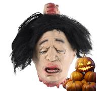 Raw Neck Halloween Props - Scary Realistic Bloody Head | Great for Raw Neck Halloween Horror Zombie Decoration, Realistic Scary Raw Neck Prop, Haunted House, Halloween Party, Brutal Horror Decoration
