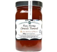 Raw Organic GR OREST HONEY, 490g - Nutrient Dense & Unheated, Rich in Natural Enzymes & Pollen, Cold Pressed & Unpasteurized, Dark Amber Mountain Nectar, High Pollen with Fir, Chestnut & Oak