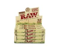 RAW Organic Hemp size 1 1/4 Pre Rolled Cones - 32 Pack
