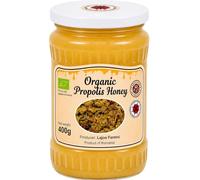 Raw Organic Honey with Propolis 400g - Pure & Natural Superfood - Immune Support
