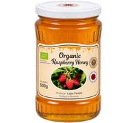 Raw Organic Raspberry Honey 500g - 100% Pure Honey from Raspberry Flowers