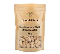 Raw Peanuts in Shell (Monkey Nuts) 2kg for Wild Birds, Squirrel Food, for Garden Birds by Colourful Trees