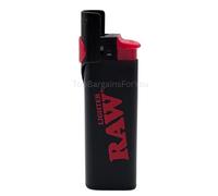 RAW Phoenix Rare Refillable Lighter - Black Standard Flame Lighter with Built-In Wind-Resistant Shield and Packing Tool Poker Stick - Durable & Reusable Design (1 RAW Black Phoenix)