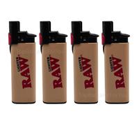 RAW Phoenix Rare Refillable Lighter - Black Standard Flame Lighter with Built-In Wind-Resistant Shield and Packing Tool Poker Stick - Durable & Reusable Design (4 Brown Phoenix)