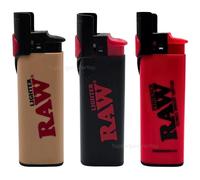 RAW Phoenix Rare Refillable Lighter - Black Standard Flame Lighter with Built-In Wind-Resistant Shield and Packing Tool Poker Stick - Durable & Reusable Design (3 Red Black Brown Phoenix)