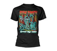 Raw Power T Shirt After Your Brain Band Logo Official Mens Black XXL
