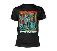 Raw Power T Shirt After Your Brain Band Logo Official Mens Black XXL
